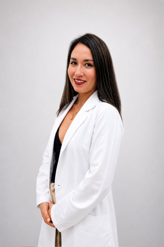Foto de la Dra. Julia Campos Ibarra, médico cirujano especialista en medicina estética y medicina regenerativa en Clínica Cáceres Lima
